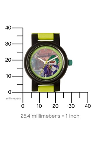 Reloj infantil modificable de LEGO Batman Movie. Emblemática figurita de LEGO The Joker en la pulsera.