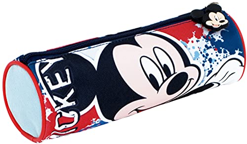 REQUETEGUAY Mochila Mickey Mouse Disney 3D Infantil Niños (32 cms) + Estuche Mickey Mouse Portatodo + Bolsa Mickey Mouse para Merienda