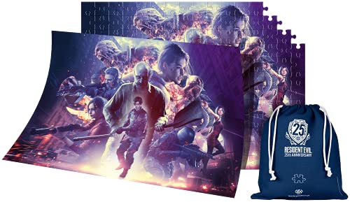 Resident Evil: 25th Anniversary | Puzzle 1000 Piezas | Incluye póster y Bolsa | 68 x 48 | Videojuego | Rompecabezas para Adultos y Adolescentes | para Navidad y Regalos | Decoración