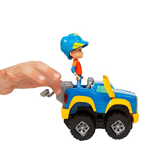 Rev & Roll – Coche Juego Best Buddies – Vehículo Rumble de 17 cm con Funciones mecánicas y su Figura Rev de 10 cm – Juguete del Dibujo Animado Rev & Roll – Juguete para niños de 3 años y más