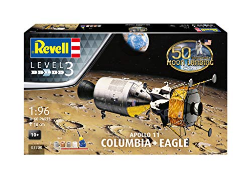 Revell 03700, Kit de Modelos de plástico, Apollo 11 Columbia & Eagle,Escala 1:96