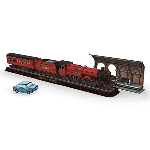 Revell- Hogwarts Express, Zug mit Bahnsteig Gleis 9 ¾ und Dem fliegenden Auto Harry Potter Accesorios, Color Coloreado (303)