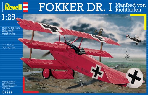 Revell Maqueta Fokker DR. I Manfred Von Richthofen, Kit de Modelo, Escala 1:28 (4744) (04744)