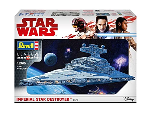 Revell Maqueta Wars Imperial Star Destroyer, Kit Modelo, Escala 1:2700 (6719)(06719), 60,0 cm de Largo