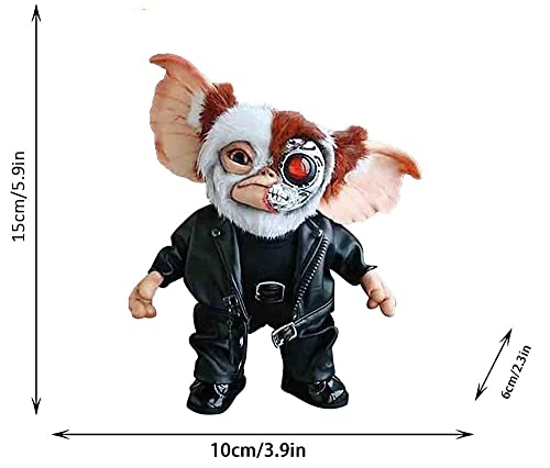 rewikie Muñeca de peluche monstruo de Gremlins de Halloween 2021, criatura artística de fieltro en miniatura, muñeca hecha a mano con travesuras