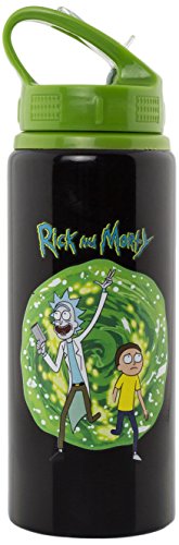 Rick and Morty Botella De Agua, Metal, plástico, Multicolor, Standard