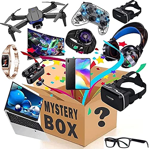 Rnwen Caja ciega misteriosa Caja de Misterio, Caja de Misterio Equipo electrónico Caja Lucky se Puede Abrir: Teléfono Celular, Drone, Relojes Inteligentes, Gamepads, etc p