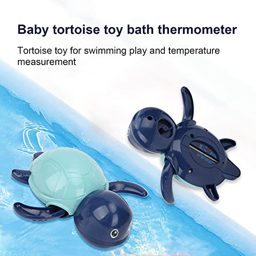 Rodi Termómetro de Agua, termómetro de Temperatura de bañera Termómetro de baño con Forma de Tortuga Termómetro Flotante para bebé para baño(Azul)