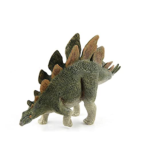 ROIY Jurassic World Park Dinosaurrealistic Design Art Stegosaurus Dinosaur Figura Regalo para niños y Suministros de premios del Aula Los Mejores (Color : Green)