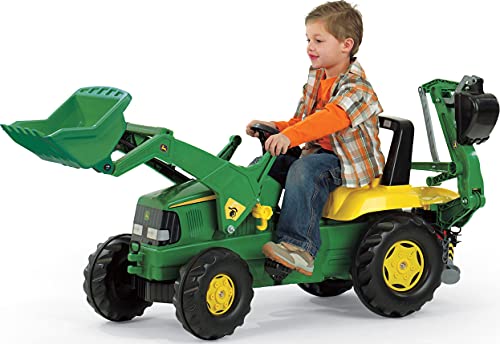 Rolly Toys 811076 rollyJunior, tractor, John Deere con cargador + Heckbag.