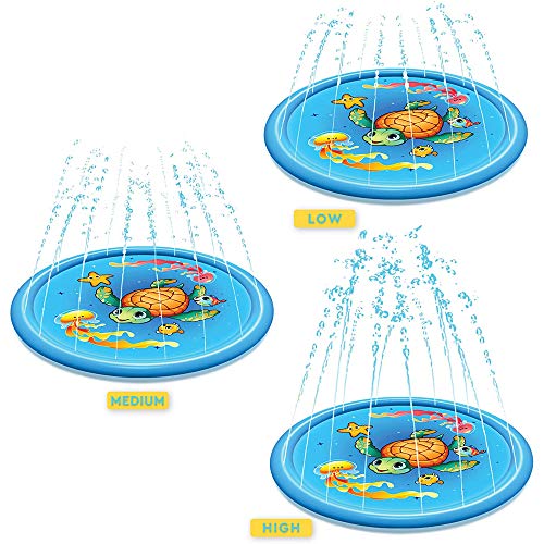 RR CCHTLV1 Colchoneta de Chorros Agua para Niños Hinchable Piscina Bebés Alfombra de Juegos