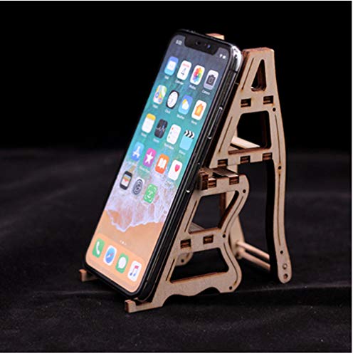 rrff Silla De Deformación 3D Modelo De Soporte para Teléfono Rompecabezas Mecánico De Madera Modelo De Montaje De Bricolaje Montaje De Bricolaje Juguetes para Niños Regalos para Niños