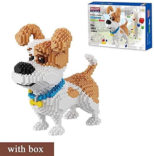 RSVT Mike Dog Animal 3D Modelo 2000 PCS DIY Diamond Mini Building Nano Bricks Blocks Montaje Juguete