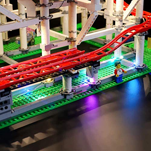 RTMX&kk Juego de Luces LED de para Montaña Rusa, Compatible con Lego 10261 Modelo de Bloques de Construcción (NO Incluido en el Modelo)