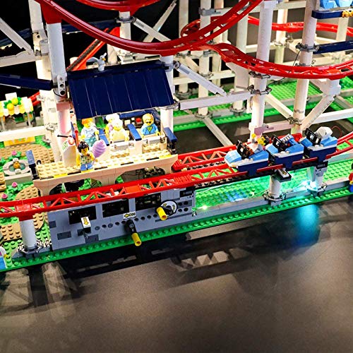 RTMX&kk Juego de Luces LED de para Montaña Rusa, Compatible con Lego 10261 Modelo de Bloques de Construcción (NO Incluido en el Modelo)