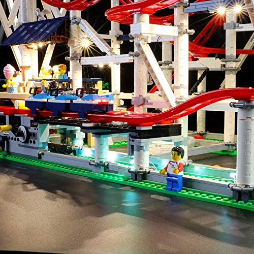 RTMX&kk Juego de Luces LED de para Montaña Rusa, Compatible con Lego 10261 Modelo de Bloques de Construcción (NO Incluido en el Modelo)