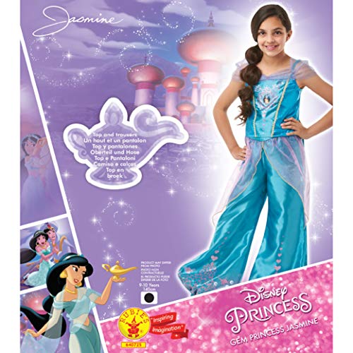 Rubies 640725 Disfraz oficial de princesa de jazmín de Disney, para niñas, de 9 a 10 años, altura 140 cm