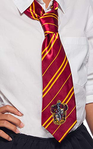 Rubies Corbata oficial de Harry Potter Gryffindor, accesorio de disfraz para adultos o niños, talla única de 6 años