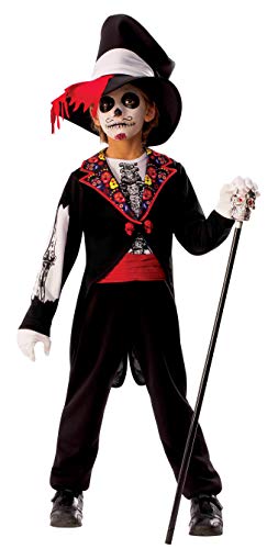 Rubies- Disfraz Catrina Boy, Multicolor, L (8-10 años) (700466-L)