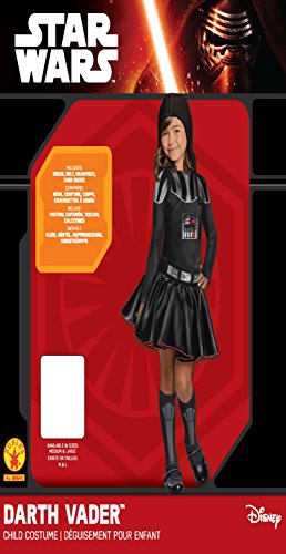 Rubies - Disfraz oficial de Disney Star Wars Darth Vader para niños, talla mediana de 5 a 7 años