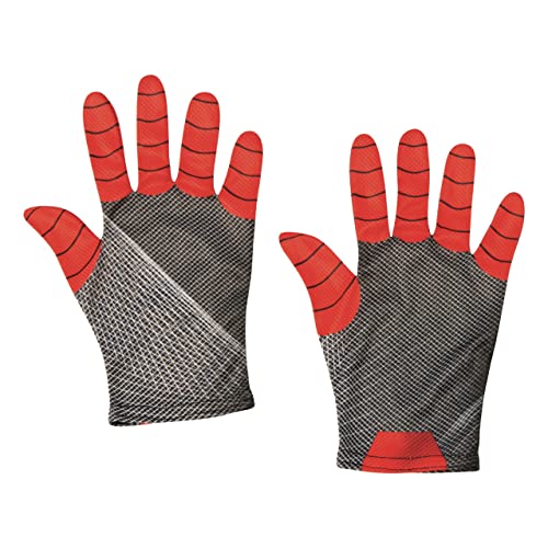 Rubies Marvel Spider-Man 3 No Way Home - Guantes de vestir para niños, versión 3, talla única, color rojo y negro