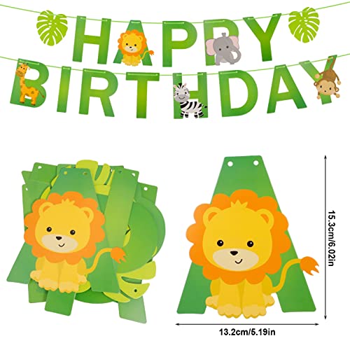 ruggito Globos de Cumpleaños Selva Fiesta 4 Años de Cumpleaños Decoracion Jungla Animale Globos Safari Decoracion Niño 4 año Animale Globo para Infantil Jungla Fiesta Kit Decoración