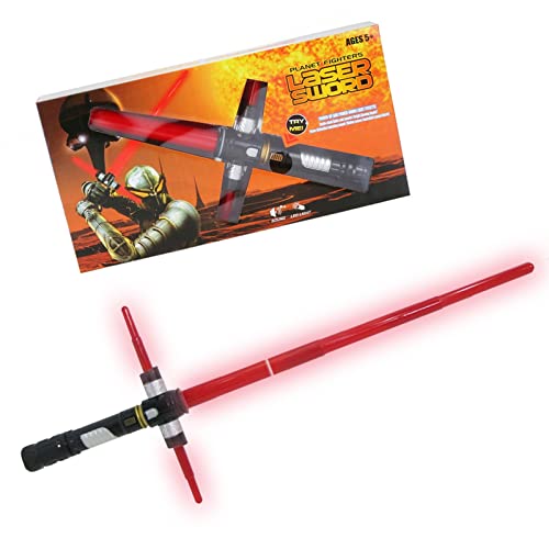 Sable de luz Star Wars Force Awakens Kylo Ren Espada láser roja extensible Guerrero Jedi Espada láser de sonido cruzado para edades de 6 años en adelante A