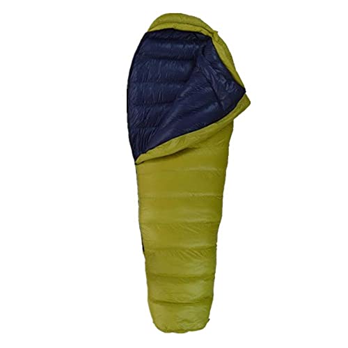 saco de dormir Invierno abajo sacos de dormir momia 400g 600g 800g 1000g de pato mantener caliente ultraligero acampar al aire libre Escalada de viaje Euipment-amarillo blue600g marino bolsa de camina