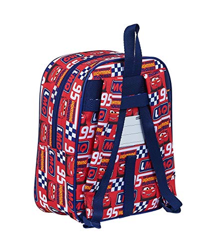 safta 612011232 Mochila guardería niño Adaptable Carro Cars, Multicolor