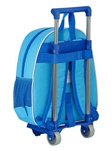 Safta Mochila con Diseño 3D y Carro 705 de SuperZings, 270x100x320mm, azul claro, M