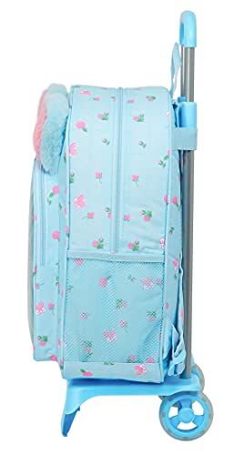 Safta Mochila Escolar Grande con Carro de Nanana, 330x150x420 mm, Azul Claro (M160)