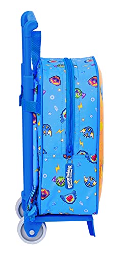 Safta Mochila Guardería con Carro Superthings Serie 7, 220x100x270 mm, Azul/Multicolor