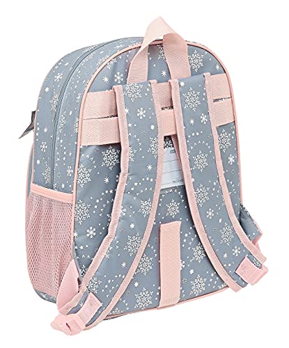 Safta Mochila Infantil de Frozen II Magical Seasons, 280x100x340 mm, Gris Azulado/Rosa Claro (M609)