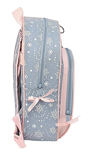 Safta Mochila Infantil de Frozen II Magical Seasons, 280x100x340 mm, Gris Azulado/Rosa Claro (M609)