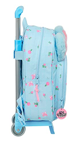 Safta Mochila Infantil de Nanana con Carro 705, 280x100x340 mm, Azul Claro