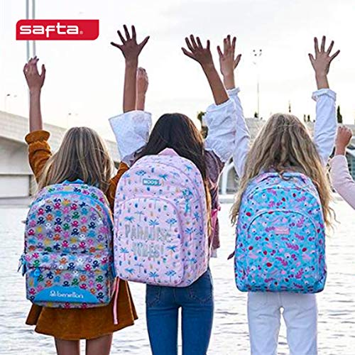 safta Mochila, Unisex niños, Granate, M