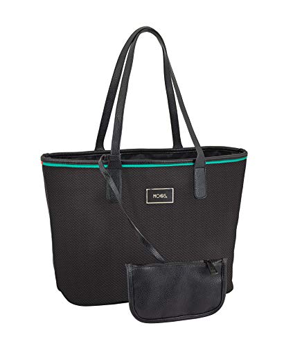 Safta - Moos "Capsula" Black Oficial Bolso Con Cartera Billetera 480x160x300mm