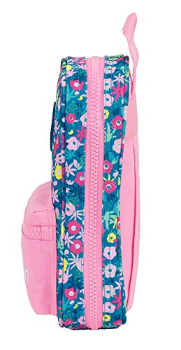 Safta Neceser con 4 Estuches de Benetton Blooming, 120x50x230mm, rosa/multicolor, M (M847)