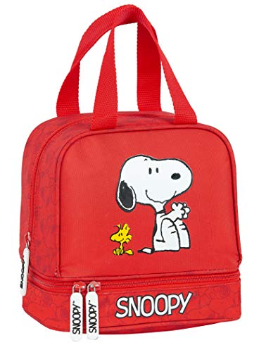 Safta Portameriendas de Snoopy, 200x150x200mm, rojo, M (M040)