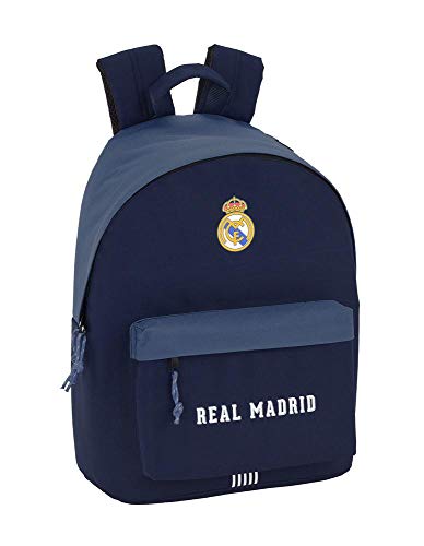 Safta Real Madrid Mochila Escolar, 41 cm, Azul