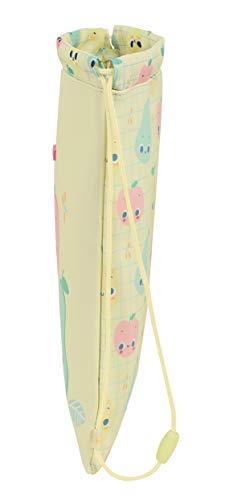 safta Saco Plano Junior Preescolar Tutifruti, 260x340 mm, Amarillo Claro