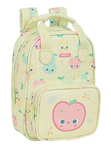 Safta Tutifruti Mochila Escolar Niños, 200x80x280 mm, Amarillo Claro