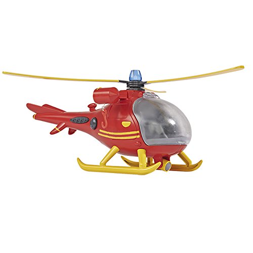 Sam el bombero - Wallaby, helicóptero con Figura y Accesorios, Color Rojo y Amarillo (Simba 9251661)