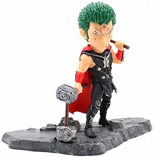 Samantha Roronoa zoro tres espadas fluir thor variable estatua escritorio modelo acción muñeca animación dibujos animados figurines anime juegos figura muñeca decoración colección colección altura 12