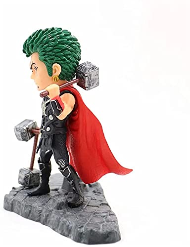 Samantha Roronoa zoro tres espadas fluir thor variable estatua escritorio modelo acción muñeca animación dibujos animados figurines anime juegos figura muñeca decoración colección colección altura 12