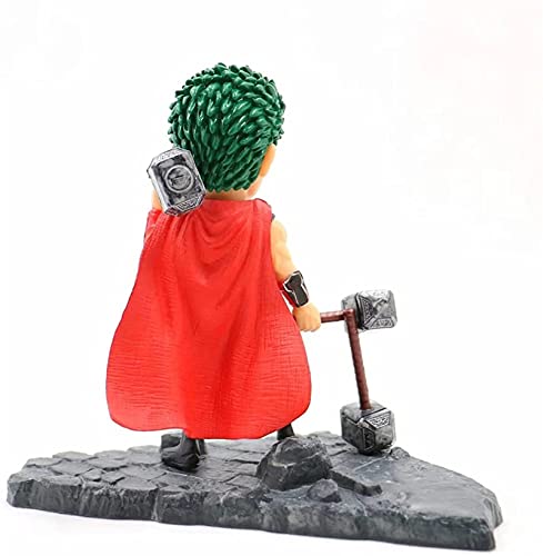 Samantha Roronoa zoro tres espadas fluir thor variable estatua escritorio modelo acción muñeca animación dibujos animados figurines anime juegos figura muñeca decoración colección colección altura 12