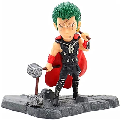 Samantha Roronoa zoro tres espadas fluir thor variable estatua escritorio modelo acción muñeca animación dibujos animados figurines anime juegos figura muñeca decoración colección colección altura 12