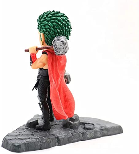 Samantha Roronoa zoro tres espadas fluir thor variable estatua escritorio modelo acción muñeca animación dibujos animados figurines anime juegos figura muñeca decoración colección colección altura 12