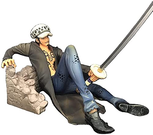 Samantha Trafalgar Law Daño de batalla Sentado Postura Variable Estatua Escritorio Modelo Muñeca Muñeca Animación Dibujos animados Figuras Anime Games Figura Doll Decoration Collection