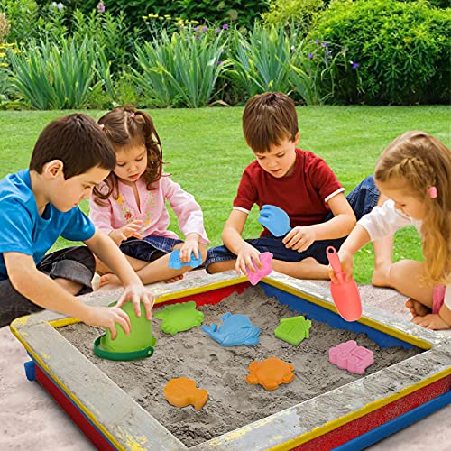 Sanlebi Juguetes de Playa para Niños en Bolsa de Malla con Cubo Playa Palas Rastrillo Moldes de Arena Juegos Playa para Niños (11 PCS)